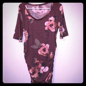 Maroon Mother Bee Maternity Dress from Pinkblush